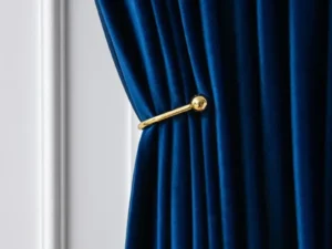Fashion Royal Blue Velvet Curtains for Living Room Luxury Blackout Bedroom European Window Kitchen Elegant Solid Color Tulle
