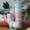 New Unique Knitting Style Mug Color Coffee Cup Insulated Water Cup Girl Christmas Holiday Gift Household Necessities